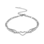 Engelsflügel Armband – Silber Design 4