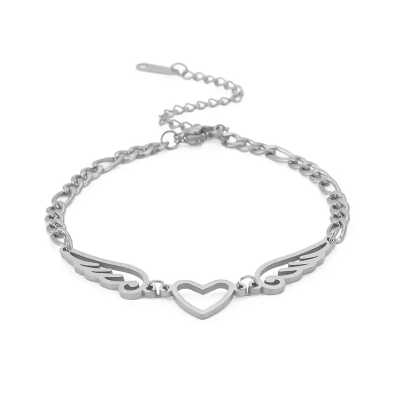 Engelsflügel Armband – Silber Design 4