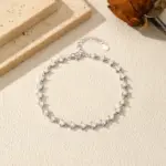 Moissanit Armband mit 24 Lichtpunkten als Damenschmuck