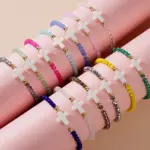 Kreuz Perlenarmband Unisex – Kristall Schmuck mit Bedeutung