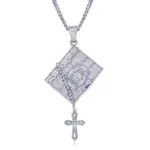 MossanRappr Bibelkreuz mit Silberkette 60 cm