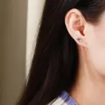 Moissanit Ohrstecker Damen – weitere Detailansicht
