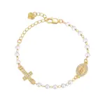 Marienarmband mit Kreuz für Damen – Design 9