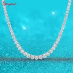 Tenniskette aus 925 Sterling Silber mit Moissanit oder Zirkon