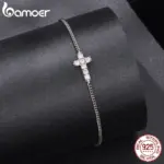 Moissanit Kreuzarmband aus 925 Silber – Gesamtansicht