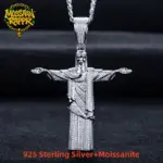 MossanRappr Christus-Erlöser Kette mit 1,23 ct Moissanit – Hauptansicht
