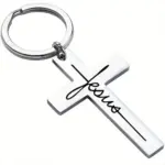 Schlüsselanhänger Kreuz – Detailansicht christliches Accessoire
