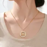 Jesusfisch Kette aus Edelstahl mit Zirkonia und Ichthys Symbol
