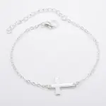 Kreuzarmband Damen – Silber Design 3