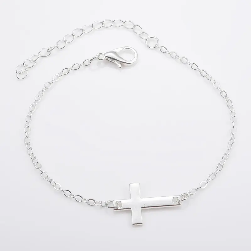 Kreuzarmband Damen – Silber Design 3