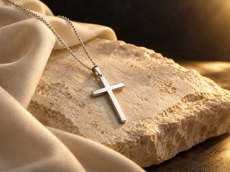 Redaktionelles Symbolbild mit einem Kreuz als Zeichen christlicher Hoffnung, kein Produktfoto