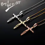 Jesus Kreuzanhänger aus 925 Sterling Silber – Detailansicht