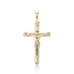 Jesus Kreuz Kette goldfarben aus 925 Sterling Silber