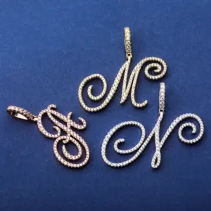 TOPGRILLZ Buchstaben Anhänger in Gold-, Silber- und Roségoldoptik