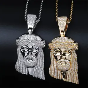 TOPGRILLZ Jesus Kette Iced Out – Zirkonia Hauptansicht
