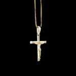 Christliche Jesus Kreuz Kette mit Boxkette aus 925 Silber