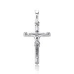 Jesus Kreuz Kette silberfarben aus 925 Sterling Silber