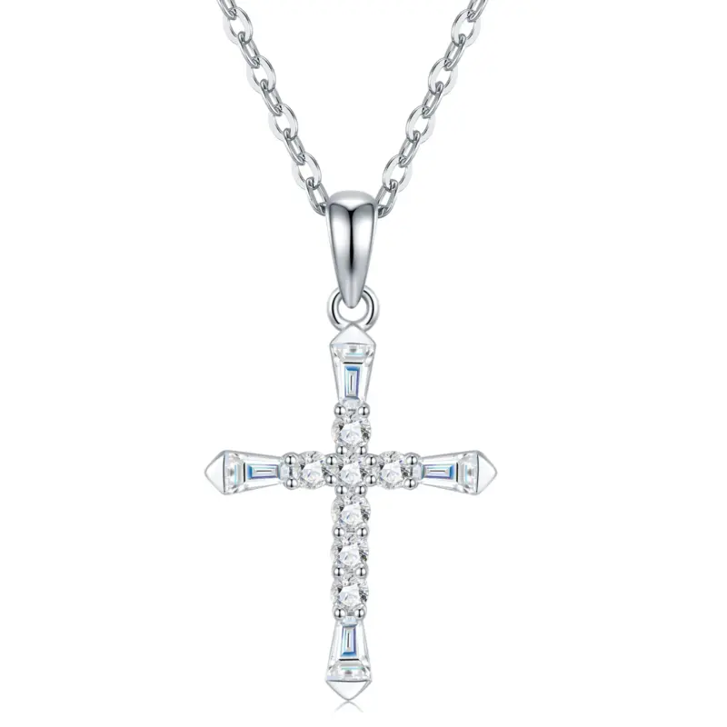 kf-S05941c556857491a9eb0e0bf0400f22d1 OIYIY Moissanit Kreuzkette Damen – S925 Sterling Silber, 45 cm