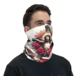 Jesus Bandana als Halswärmer und Gesichtsabdeckung – Trageansicht