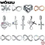 WOSTU Charm Anhänger aus 925 Sterling Silber – Designauswahl