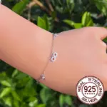 Unendlichkeits Armband 925 Silber – feine Kette und Symbol