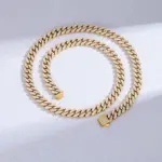 Iced-Out Moissanit Kette – weitere Produktansicht