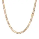 ESKEEM Cuban Chain mit Moissanit – Glieder und Steinbesatz