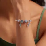 925 Sterling Silber Charm Anhänger von WOSTU – Detailansicht