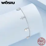 WOSTU Damen-Armband 925 Sterling Silber – Symbolmotive Detailansicht