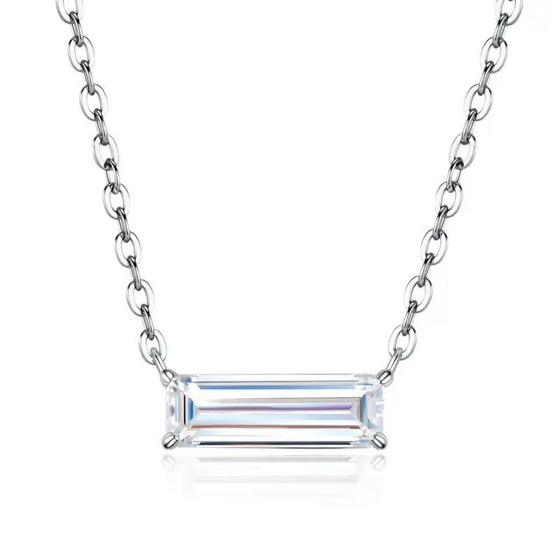 kf-S4c54ca6b81aa4892b9f9a6aa910cd7deV OIYIY 3 CT Moissanit Baguette-Kette Damen – S925 Sterling Silber, 45 cm