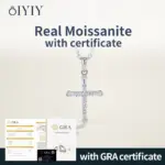 OIYIY Moissanit Kreuzkette – GRA-Zertifikat laut Anbieter