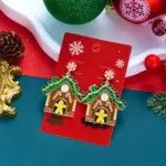 RINHOO FRIENDSHIP Weihnachts-Ohrhänger – ergänzende Originalaufnahme aus der Produktgalerie