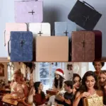 Bibelhüllen mit Kreuz in mehreren Farben als christliche Geschenkidee