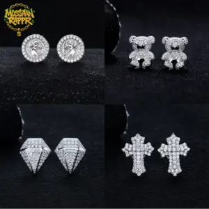 MossanRappr Moissanit Ohrstecker – vier Iced-Out Designs im Überblick
