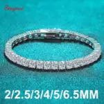 SMYOUE Moissanit Tennisarmband aus 925 Sterling Silber – Hauptansicht