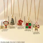 DoreenBeads Weihnachtskette – Maße und Kettenlänge 40 + 6 cm laut Anbieter