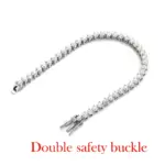 SMYOUE Tennisarmband mit doppeltem Sicherheitsverschluss