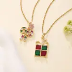 DoreenBeads Weihnachtskette – Schleife mit Stern und Geschenkbox