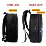 Vergleich Rucksack mit einem Hauptfach und Rucksack mit zwei Hauptfächern