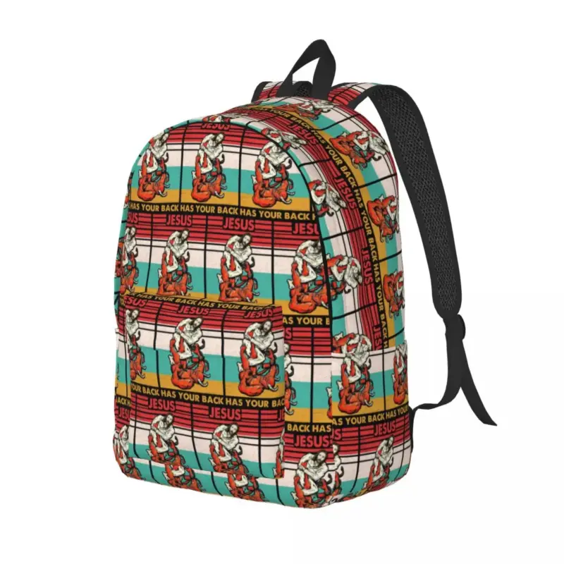 Jesus Has Your Back Rucksack mit Jiu-Jitsu-Allover-Motiv