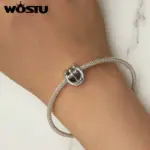 WOSTU Schutzengel und Kreuz Charm – weitere Produktansicht
