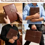 Christliche Bibeltasche mit Kreuz als Alltagsbegleiter für Herren