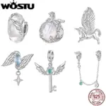 WOSTU Engel & Einhorn Charms 925 Silber – 6 Designs