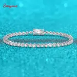 SMYOUE Tennisarmband aus 925 Silber – Frontansicht