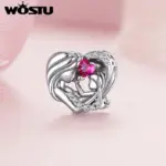WOSTU Blumen Anhänger – Detailansicht Rosenblüte