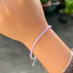 QooLady Tennisarmband 17 + 3 cm aus 925 Sterling Silber