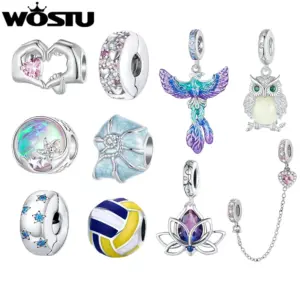 WOSTU Charm Anhänger – 12 Designs für Armband und Kette
