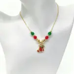 Chelsea Weihnachtskette Damen – roter Weihnachtsstrumpf am Hals