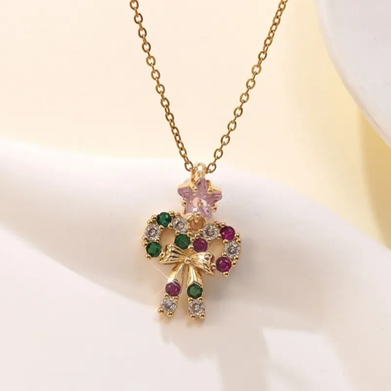 DoreenBeads Weihnachtskette – Schleife mit Stern