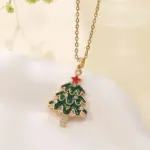DoreenBeads Weihnachtskette – Tannenbaum mit rotem Stern
